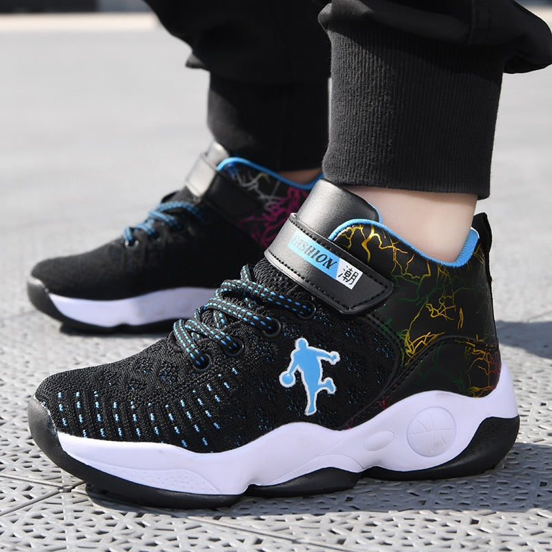 Boys Girls Basketball Shoes Soft Non-slip Kids Sneakers Thick Sole Sport Shoes Outdoor Trainers The Clothing Company Sydney