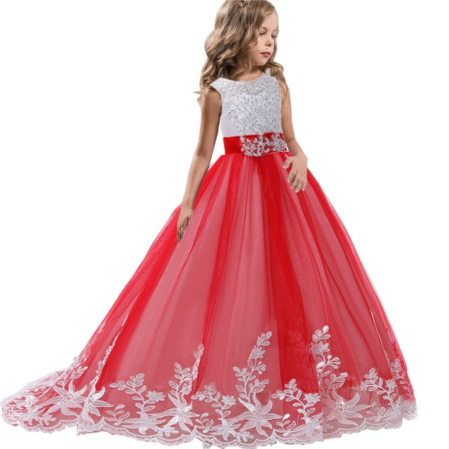 Summer Girls Long Bridesmaid Kids Dresses For Girls Children Princess Flower Girl Party Wedding Dress The Clothing Company Sydney