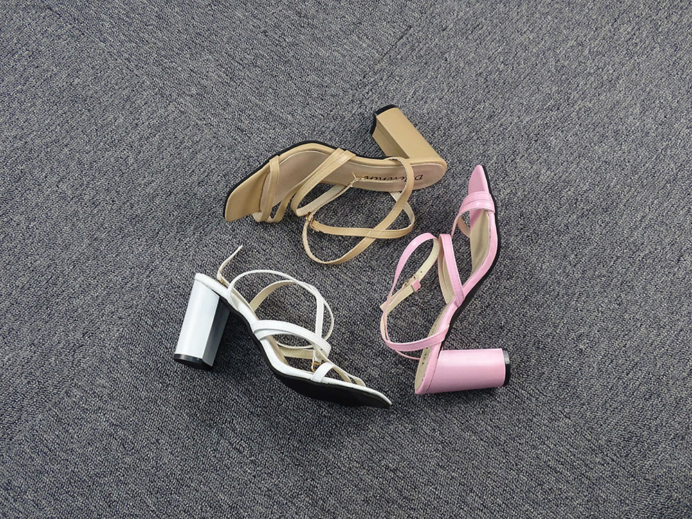 Block Heel Women Shoes Ladies Sandals High Heels White Pink Beige The Clothing Company Sydney