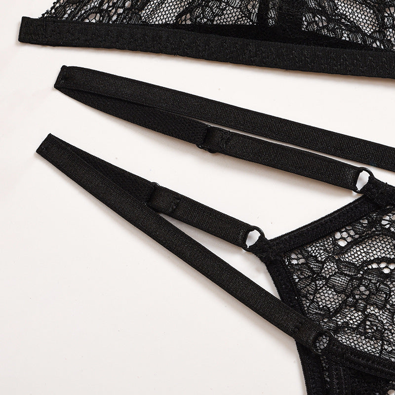 2 Piece Mesh Sheer Sexy Lingerie Spaghetti Strap Feather Patchwork Wear Cosplay The Clothing Company Sydney