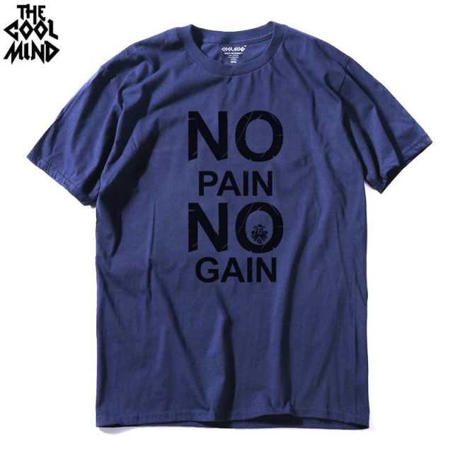 cotton no pain no gain print men casual body building o-neck men Tshirt short sleeve T-shirt tee shirt The Clothing Company Sydney