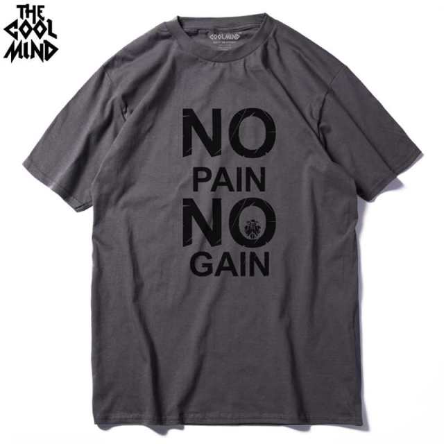 cotton no pain no gain print men casual body building o-neck men Tshirt short sleeve T-shirt tee shirt The Clothing Company Sydney