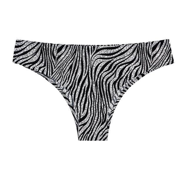 1 Piece Women's Panties Underwear Seamless Sports Leopard T-back G-string Thongs Ice Silk Briefs The Clothing Company Sydney