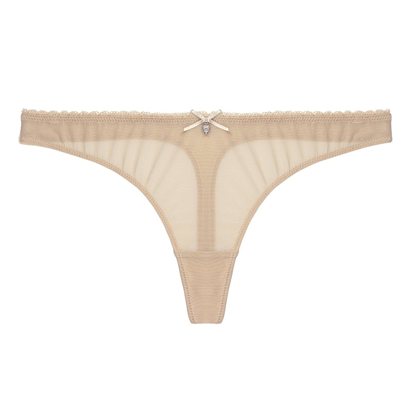 Ultra-thin cup mesh lace underwear transparent unlined 1 bra+2 panties bra set The Clothing Company Sydney