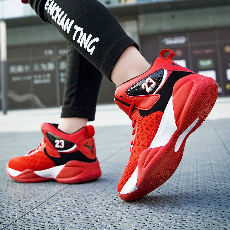 Boys Girls Basketball Shoes Brand Kids Sneakers High Quality Breathable Non-slip Sport Trainer Shoes The Clothing Company Sydney