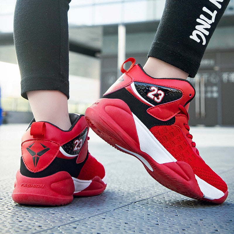 Boys Girls Basketball Shoes Brand Kids Sneakers High Quality Breathable Non-slip Sport Trainer Shoes The Clothing Company Sydney