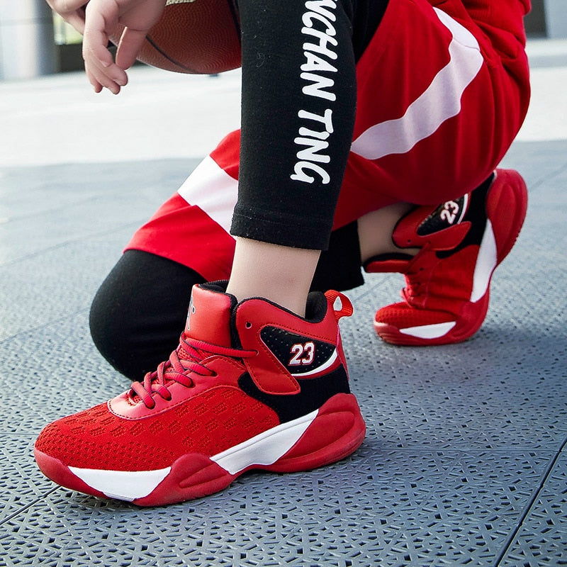 Boys Girls Basketball Shoes Brand Kids Sneakers High Quality Breathable Non-slip Sport Trainer Shoes The Clothing Company Sydney