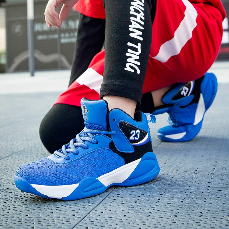 Boys Girls Basketball Shoes Brand Kids Sneakers High Quality Breathable Non-slip Sport Trainer Shoes The Clothing Company Sydney