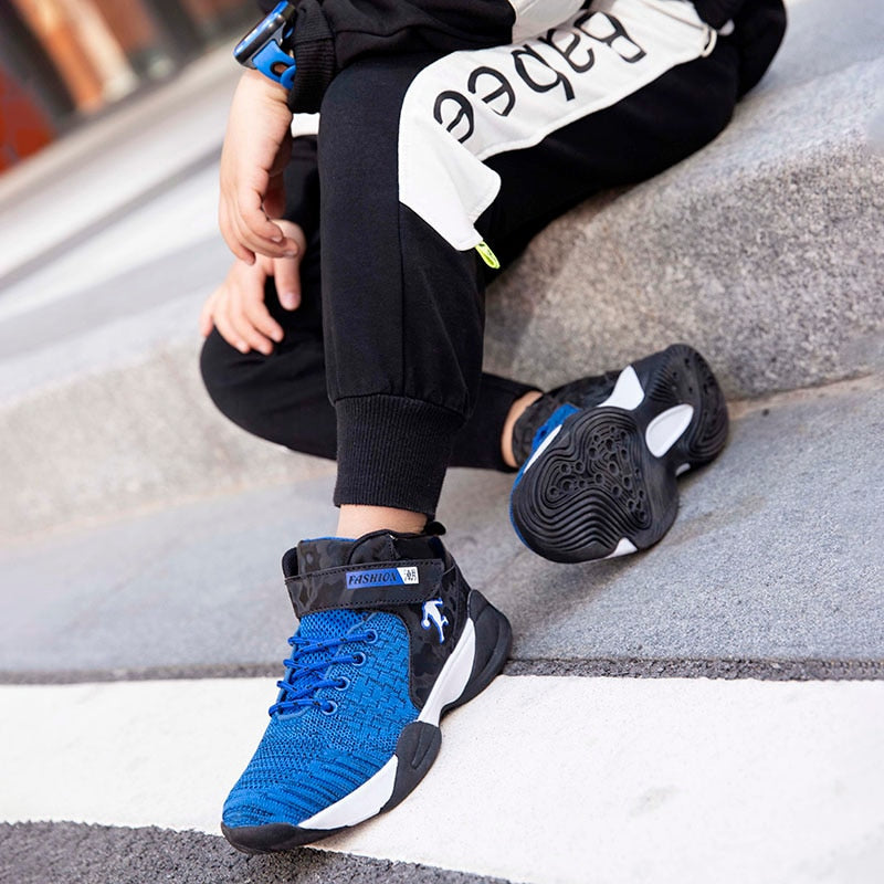 Boys Girls Basketball Shoes Brand Kids Sneakers High Quality Breathable Non-slip Sport Trainer Shoes The Clothing Company Sydney