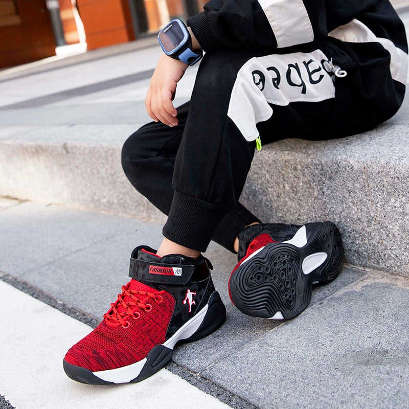 Boys Girls Basketball Shoes Brand Kids Sneakers High Quality Breathable Non-slip Sport Trainer Shoes The Clothing Company Sydney