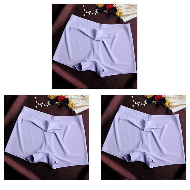 3 Pack Ladies Boyshorts Seamless Ice Silk Ladies Safety Short Pants Mid Waist Summer Breathable Boxer Undies Underwear The Clothing Company Sydney
