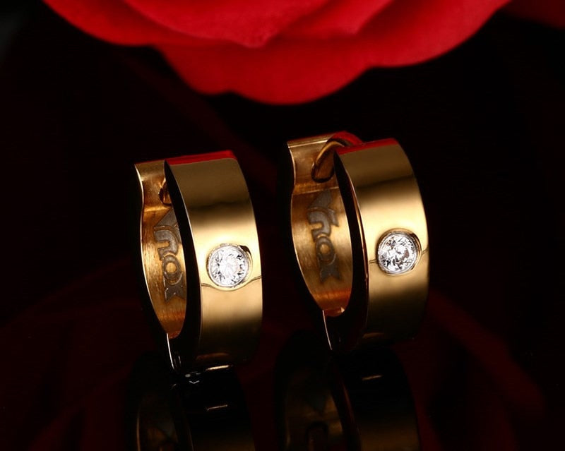 Cute Hoop Women Men Stainless Steel Ear Cuff Brincos Huggie Jewelry Earrings The Clothing Company Sydney