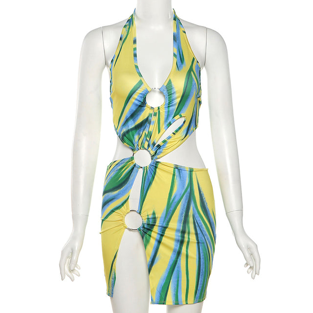 Bodycon Halter Dresses Sleeveless Casual Holiday Beach Mini Dress Club Party Outfits The Clothing Company Sydney