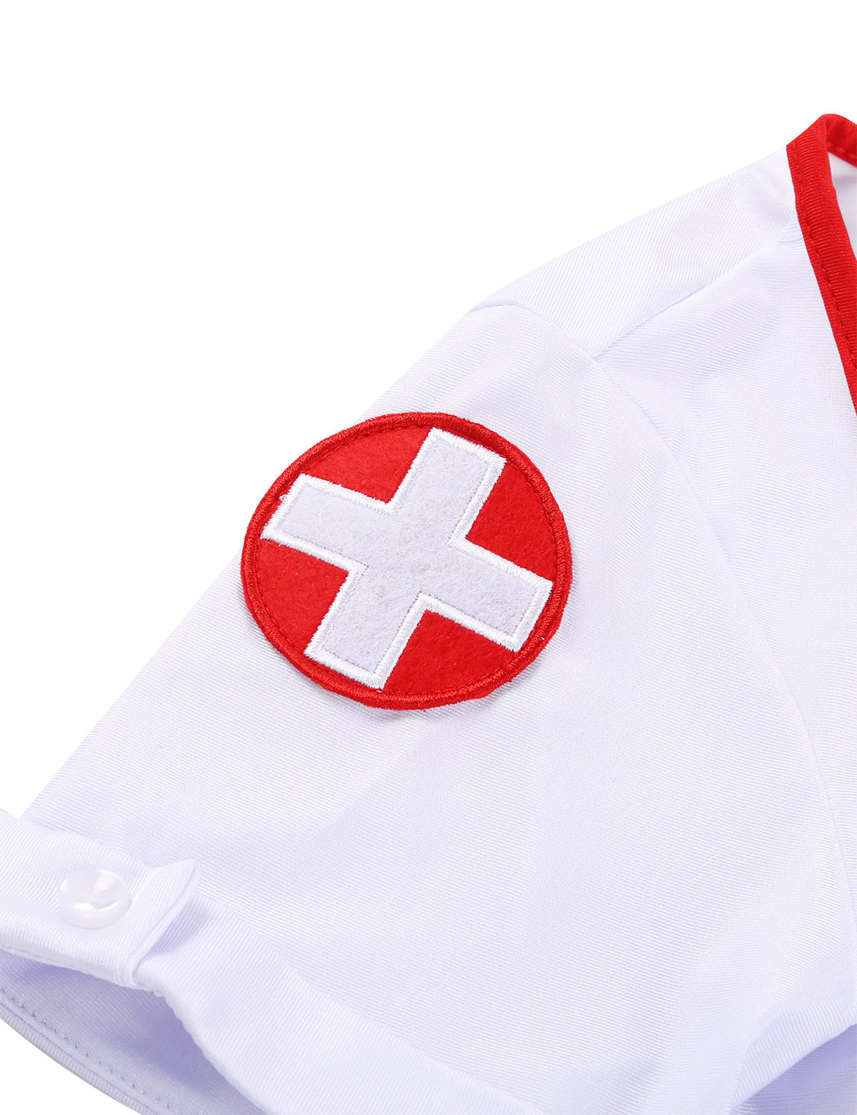 3 Piece Nurse Cosplay Costume Halloween Party Outfit V Neck Dress with Headband and Belt The Clothing Company Sydney