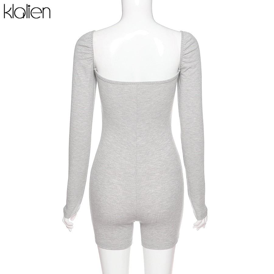 Casual streetwear black spring summer print letter skinny playsuit elastic yoga fitness sportwear playsuit The Clothing Company Sydney