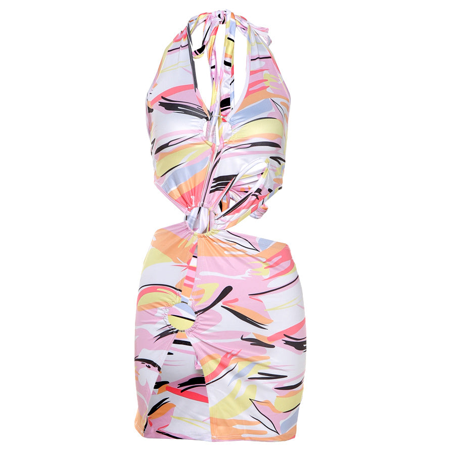 Bodycon Halter Dresses Sleeveless Casual Holiday Beach Mini Dress Club Party Outfits The Clothing Company Sydney