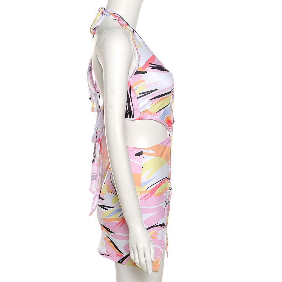 Bodycon Halter Dresses Sleeveless Casual Holiday Beach Mini Dress Club Party Outfits The Clothing Company Sydney