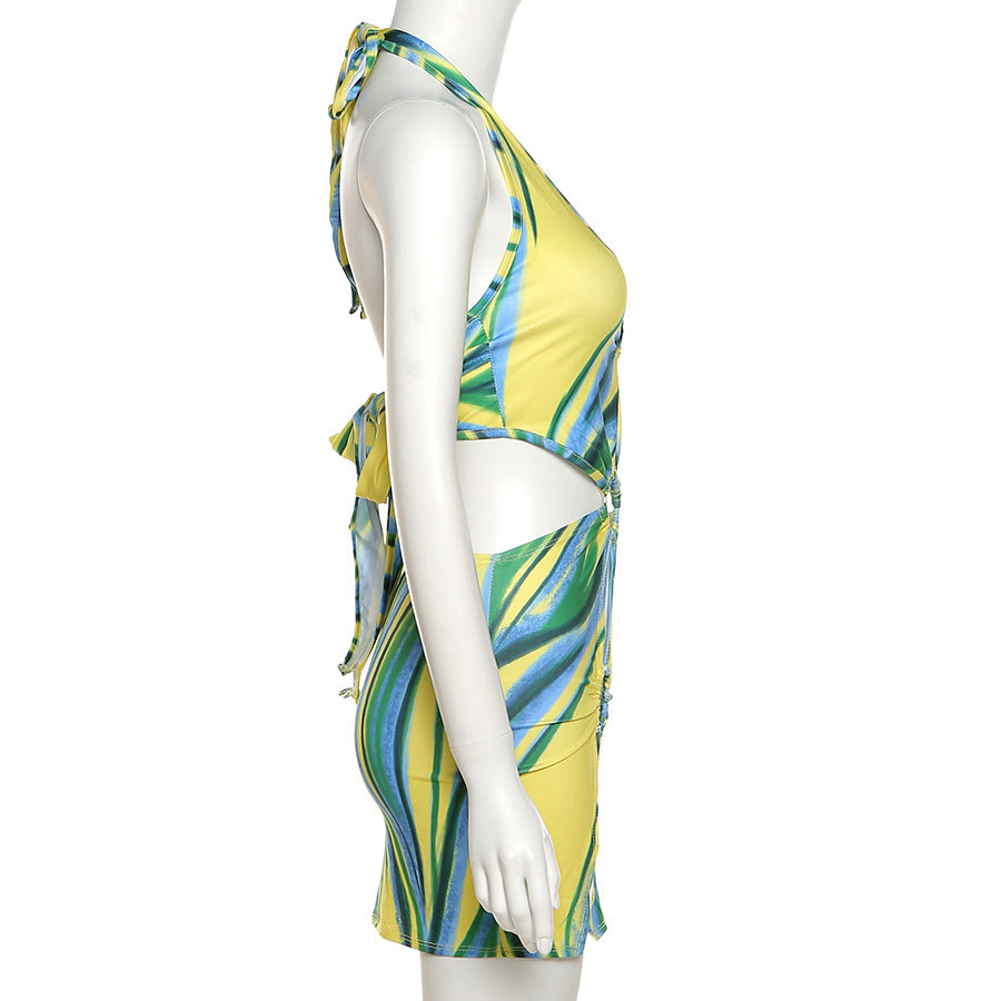 Bodycon Halter Dresses Sleeveless Casual Holiday Beach Mini Dress Club Party Outfits The Clothing Company Sydney