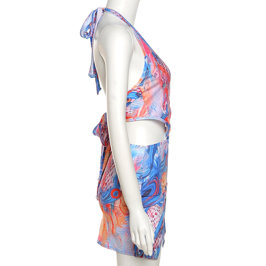 Bodycon Halter Dresses Sleeveless Casual Holiday Beach Mini Dress Club Party Outfits The Clothing Company Sydney