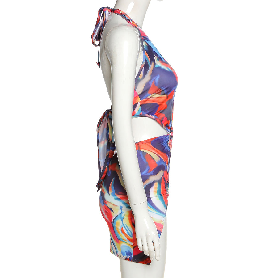 Bodycon Halter Dresses Sleeveless Casual Holiday Beach Mini Dress Club Party Outfits The Clothing Company Sydney