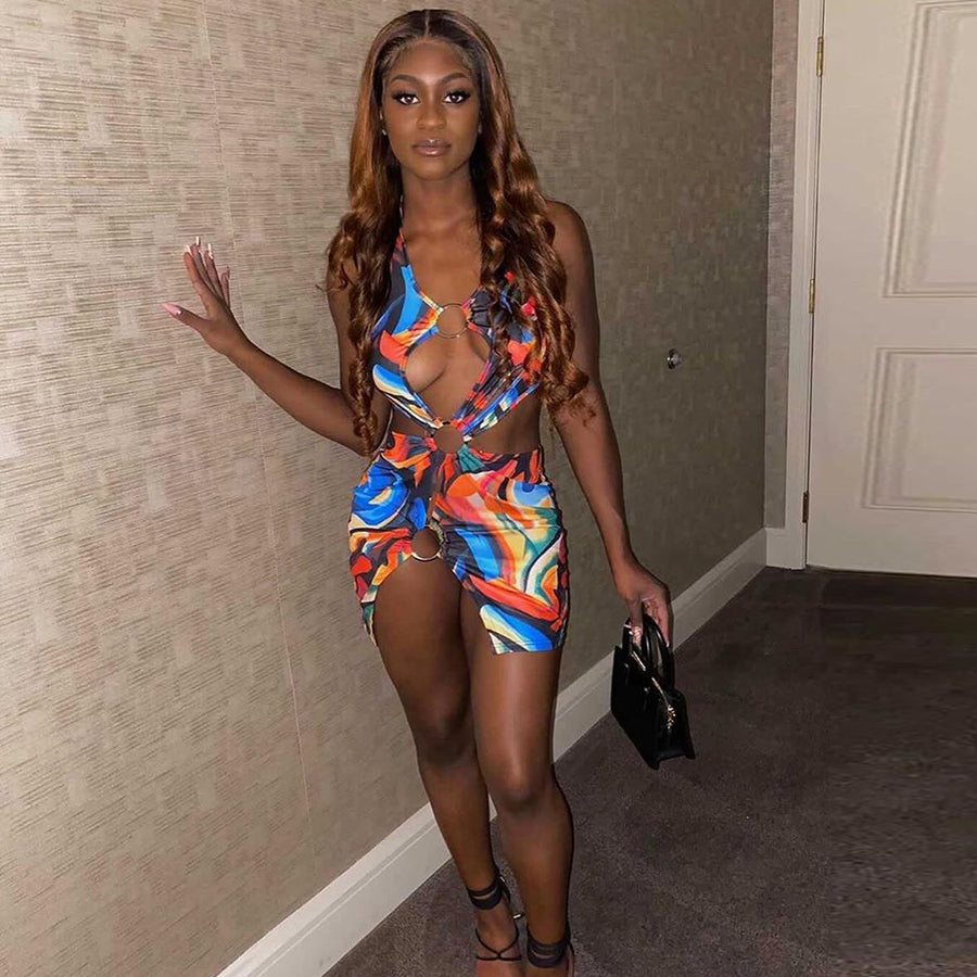 Bodycon Halter Dresses Sleeveless Casual Holiday Beach Mini Dress Club Party Outfits The Clothing Company Sydney