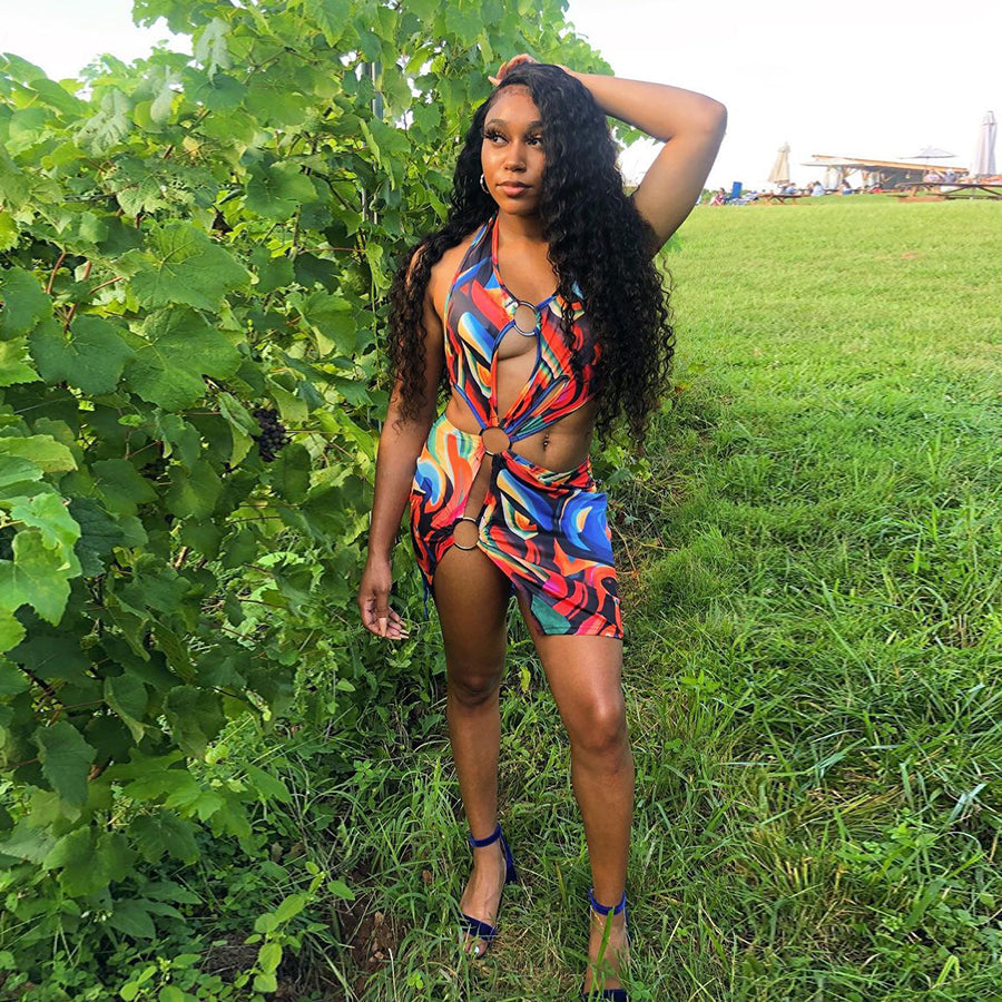 Bodycon Halter Dresses Sleeveless Casual Holiday Beach Mini Dress Club Party Outfits The Clothing Company Sydney