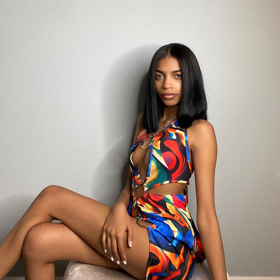 Bodycon Halter Dresses Sleeveless Casual Holiday Beach Mini Dress Club Party Outfits The Clothing Company Sydney