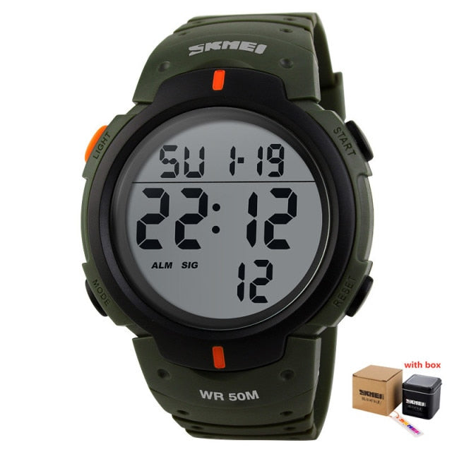 Men Ladies Sports Watches Chronos Countdown Watch Waterproof LED Digital Watch The Clothing Company Sydney
