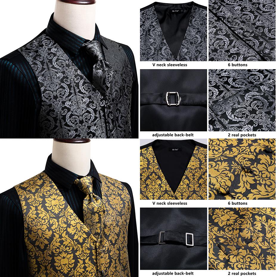 Men's Vests and Tie Business Formal Dresses Slim Vest 4piece Hanky cufflinks for Suit Blue Paisley Waistcoat The Clothing Company Sydney