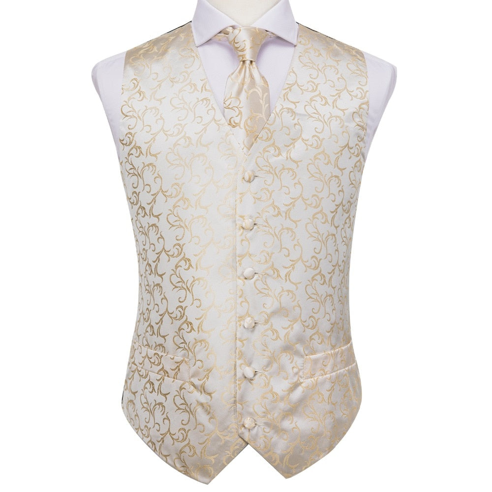 Men's Vests and Tie Business Formal Dresses Slim Vest 4piece Hanky cufflinks for Suit Blue Paisley Waistcoat The Clothing Company Sydney
