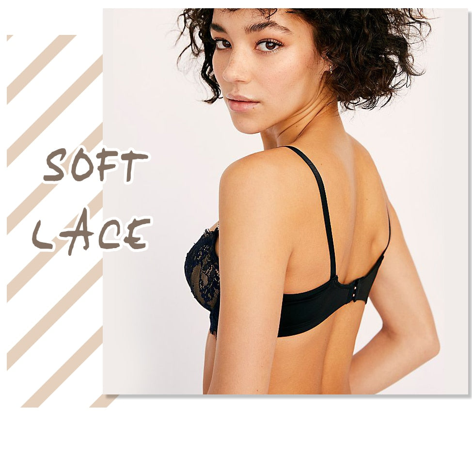 2 Piece Underwear Eyelash lace Bralette Brassiere Bra Push Up Bras and Panties Sexy Lingerie Set The Clothing Company Sydney