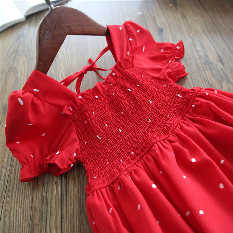 Girls Princess Kids Summer Fairy Puff Short Sleeve Elegant Birthday Party Ball Gown Dress The Clothing Company Sydney