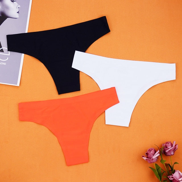 3 pack Seamless Thongs Underwear Panties Ice Silk Sports Intimate Panty G String Underpants The Clothing Company Sydney