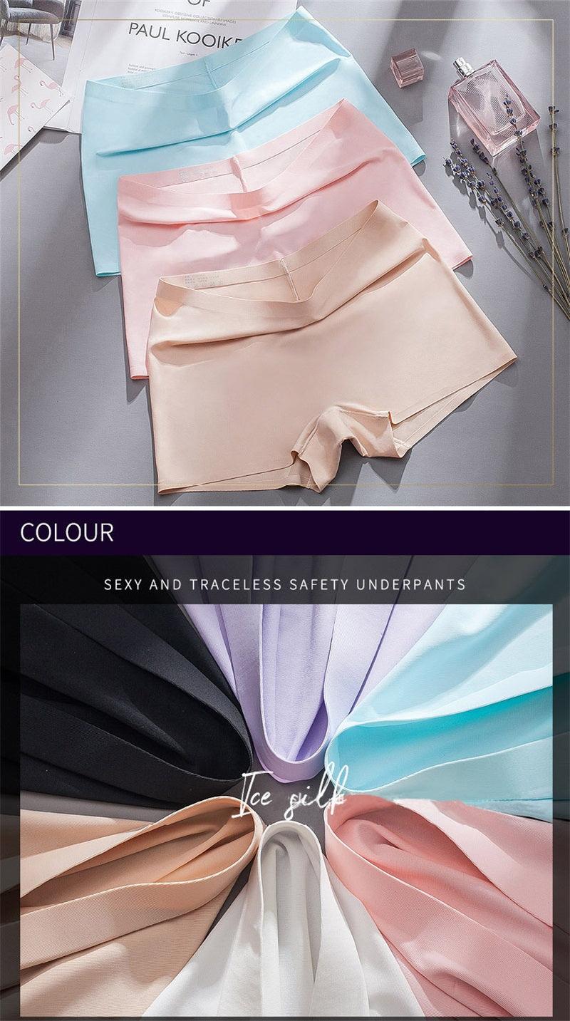 2 Pack Set Women's Boxer Seamless Boyshorts Ice Silk Ladies Safety Short Pants Mid Waist Summer Breathable Boyshorts The Clothing Company Sydney