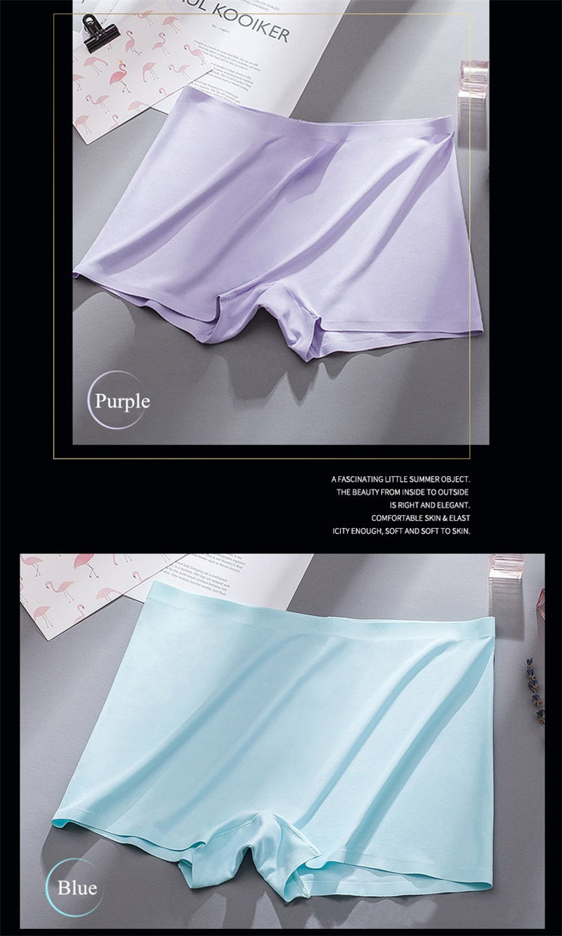 3 Pack Ladies Boyshorts Seamless Ice Silk Ladies Safety Short Pants Mid Waist Summer Breathable Boxer Undies Underwear The Clothing Company Sydney