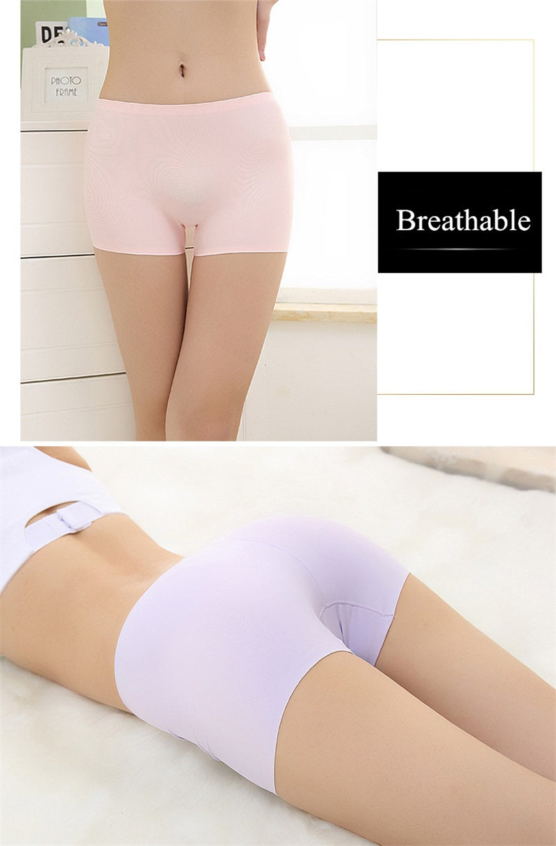 3 Pack Ladies Boyshorts Seamless Ice Silk Ladies Safety Short Pants Mid Waist Summer Breathable Boxer Undies Underwear The Clothing Company Sydney