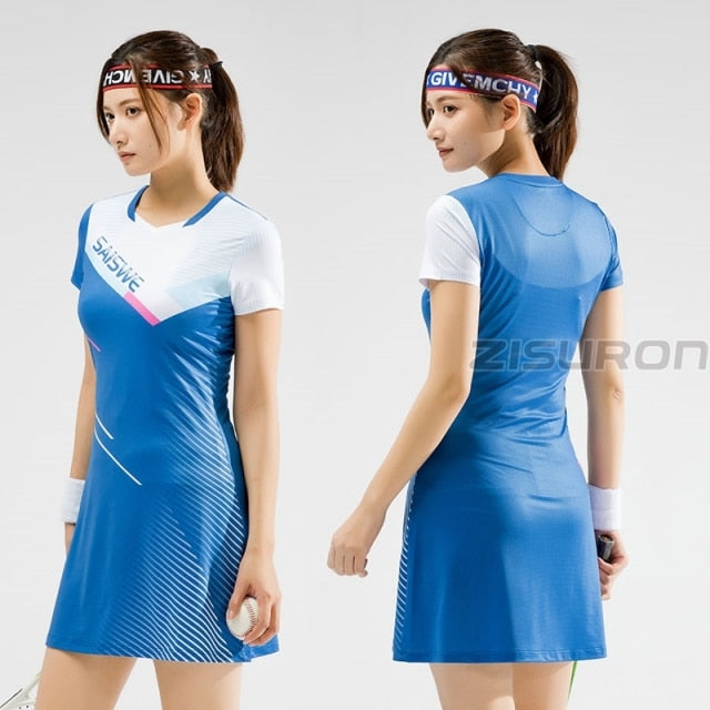 2 Piece Tennis badminton Table Tennis Squash Netball Women Girls Sports Dress + Inner shorts Ladies Dresses With Shorts Gym workout Sportswear The Clothing Company Sydney