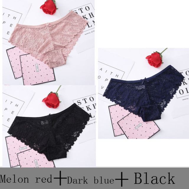 3 pack Thong Panties Underwear Lingerie Seamless Lace Pantie Briefs The Clothing Company Sydney