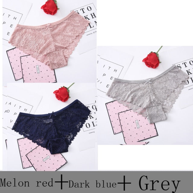 3 pack Thong Panties Underwear Lingerie Seamless Lace Pantie Briefs The Clothing Company Sydney