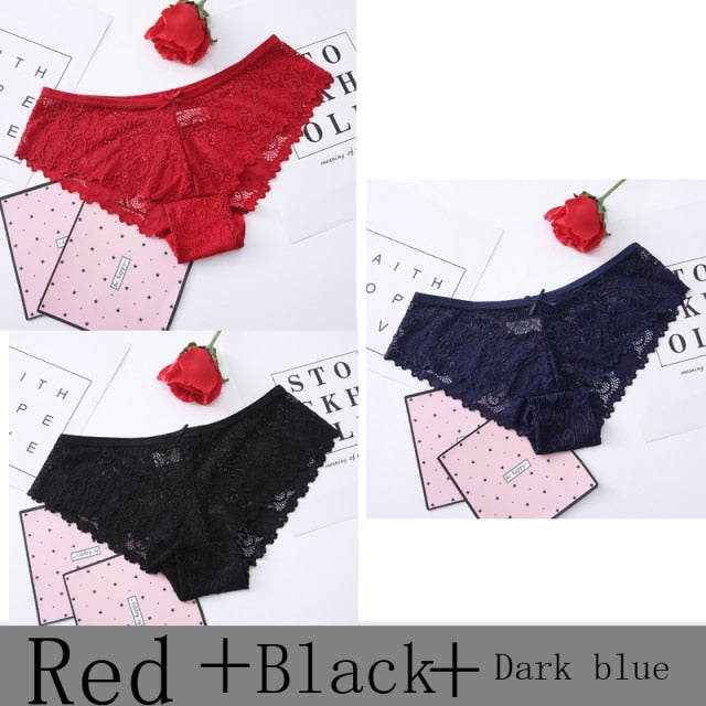 3 pack Thong Panties Underwear Lingerie Seamless Lace Pantie Briefs The Clothing Company Sydney