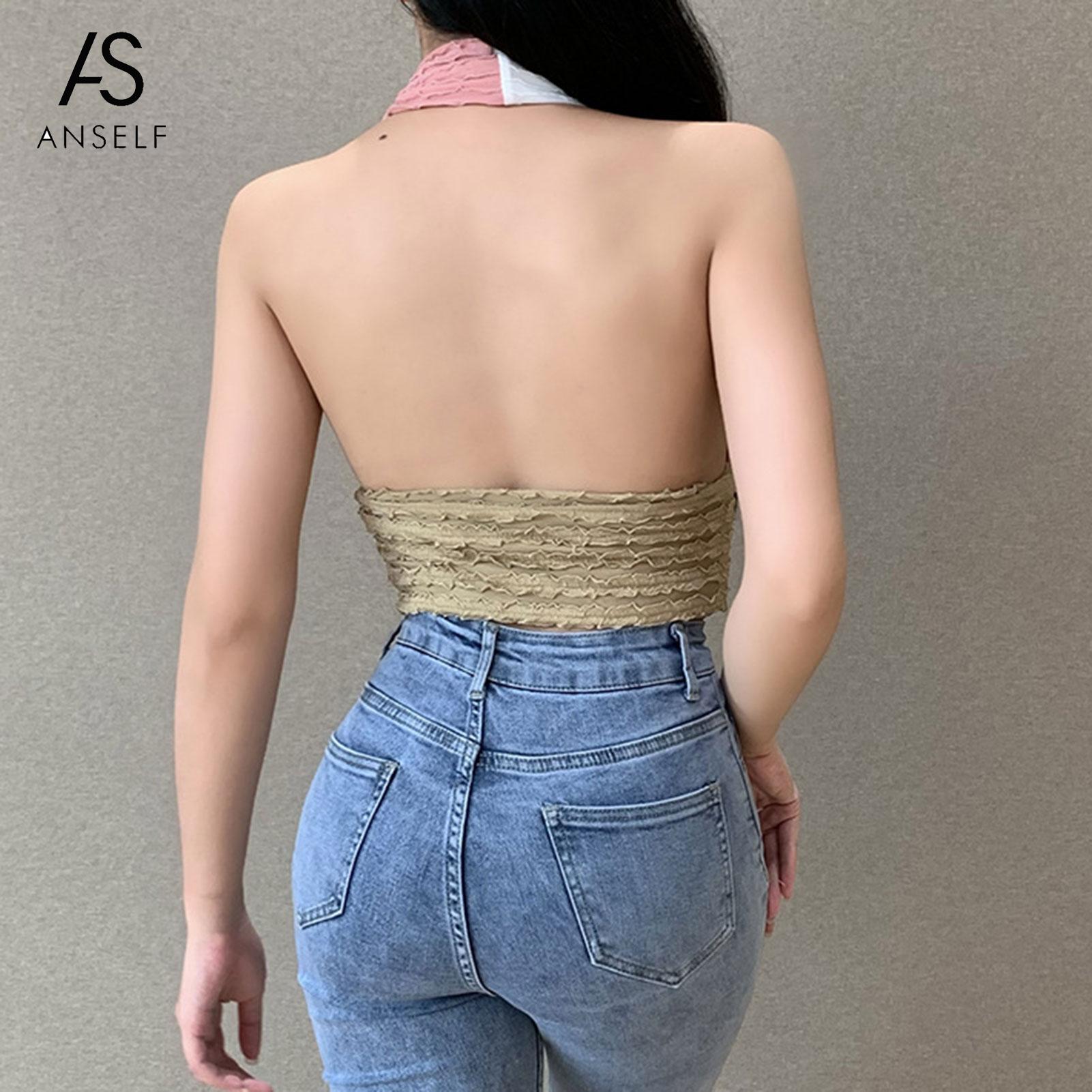 Cross Halter Crop Top Sleeveless Backless Cami Top Hollow Out Sexy Bralette Top The Clothing Company Sydney