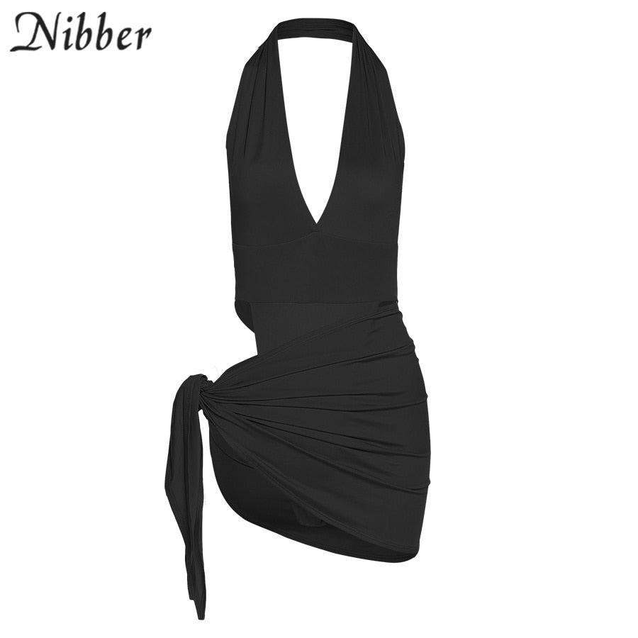 2 Piece Beach Vacation Wear Basic Bikini Bodysuit Skirts For Women's Clothing Suit Set The Clothing Company Sydney