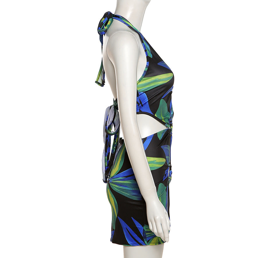 Bodycon Halter Dresses Sleeveless Casual Holiday Beach Mini Dress Club Party Outfits The Clothing Company Sydney