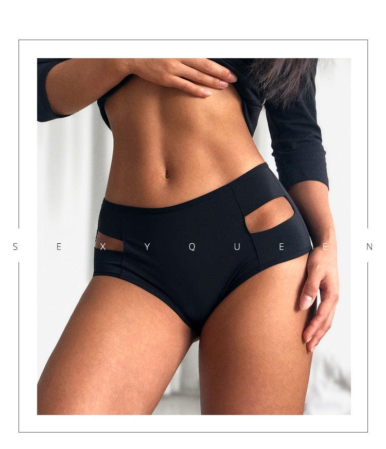 Comfortable Briefs Hollow Out High Rise Underwear Push Up Iced Silk Ladies Seamless Lingerie Panties Undies The Clothing Company Sydney