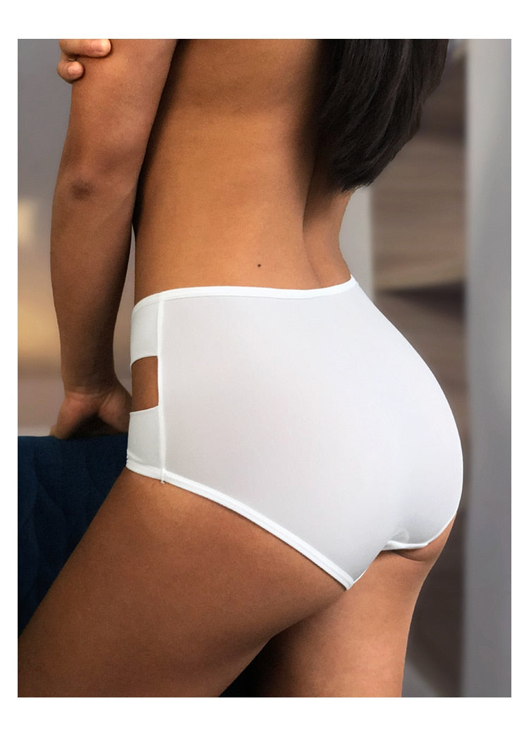 Comfortable Briefs Hollow Out High Rise Underwear Push Up Iced Silk Ladies Seamless Lingerie Panties Undies The Clothing Company Sydney