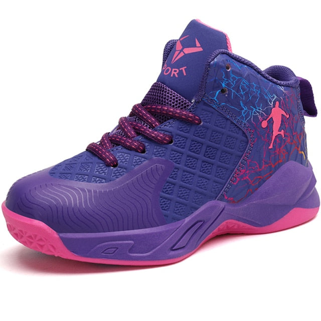 Boys Girls Basketball Shoes Soft Non-slip Kids Sneakers Thick Sole Sport Shoes Outdoor Trainers The Clothing Company Sydney