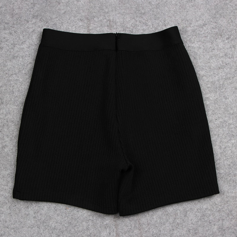 New Fashion Bandage Shorts Casual Black Orange Bone Color Shorts The Clothing Company Sydney