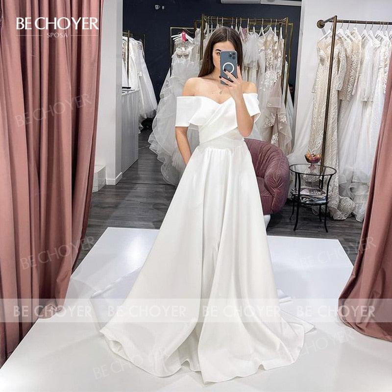 2 In 1 Detachable Train Sweetheart Satin Mermaid Princess Bridal Gown Wedding Dress The Clothing Company Sydney