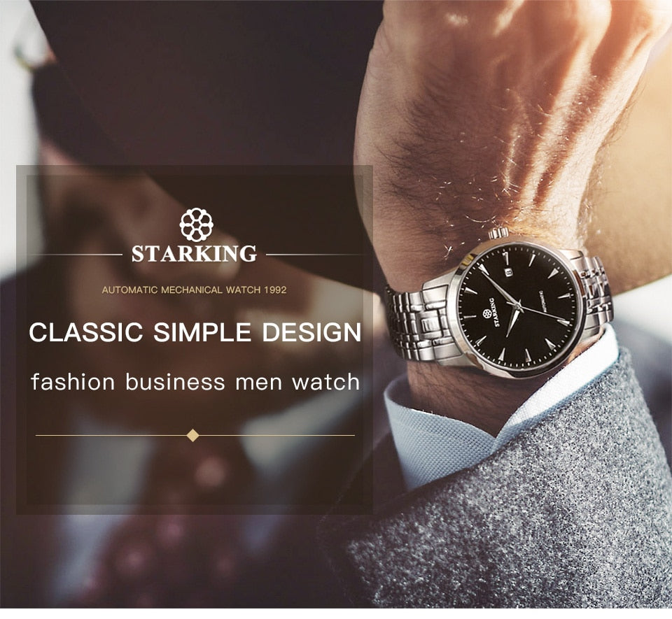 Men's Business Watch 40mm 5Bar Mechanical Watch Simple Sapphire  Ultra Thin Mechanical Watch The Clothing Company Sydney
