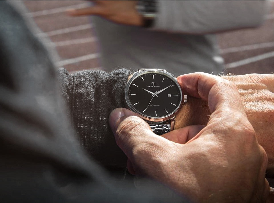 Men's Business Watch 40mm 5Bar Mechanical Watch Simple Sapphire  Ultra Thin Mechanical Watch The Clothing Company Sydney